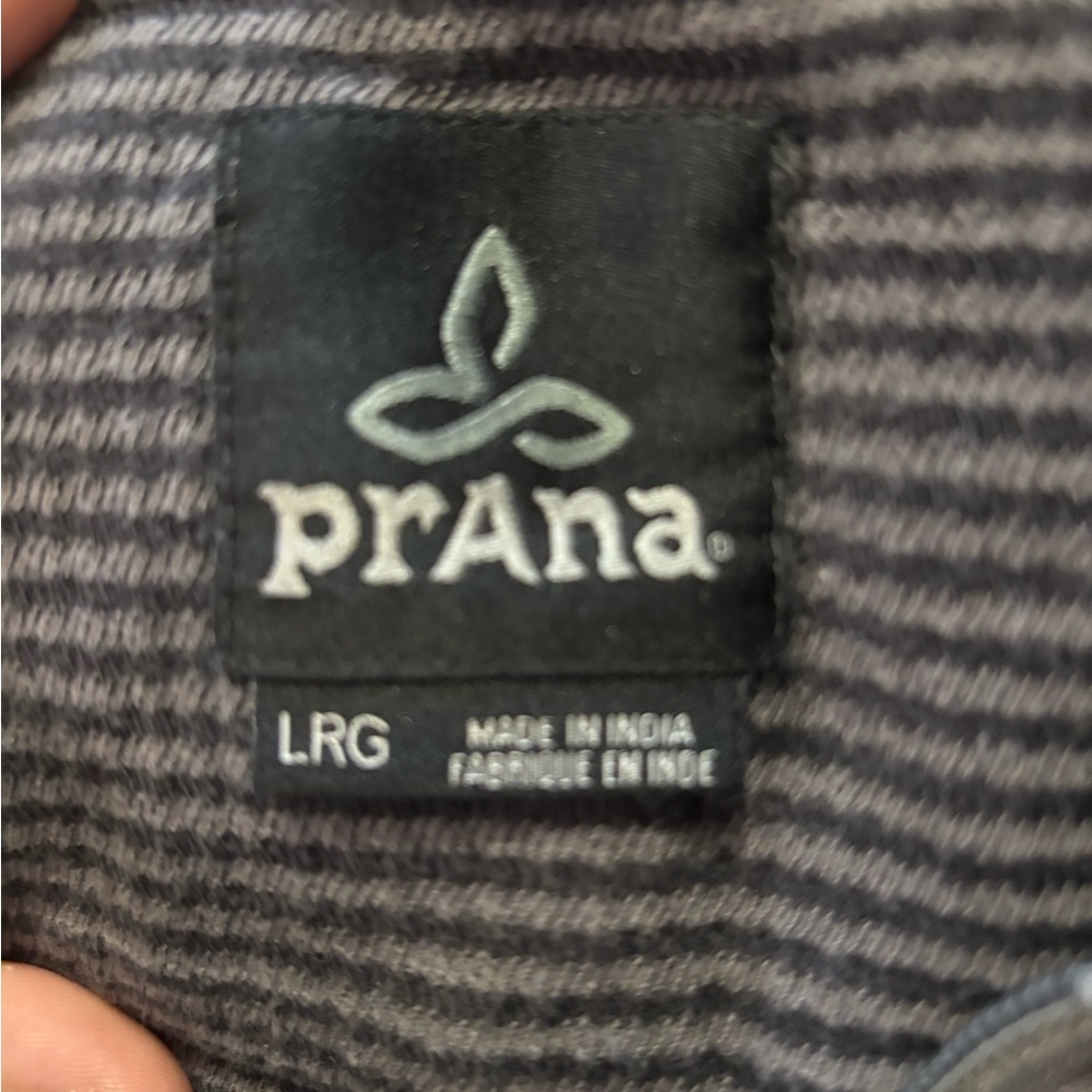 Prana Gray Zip Up Jacket with Hood - Picture 4 of 4